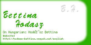 bettina hodasz business card